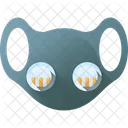 Schwammmaske Gesichtsmaske Schutz Symbol