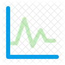 Fluktuation Analyse Liniendiagramm Symbol