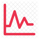 Fluktuation Analyse Liniendiagramm Symbol