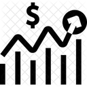 Wachstum Schwankung Wachstumsdiagramm Symbol