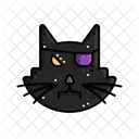 Schwarz Katze Bose Symbol