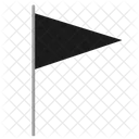 Schwarz Flagge Zeiger Symbol