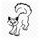Schwarze Katze  Symbol