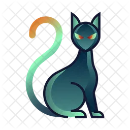 Schwarze Katze  Symbol