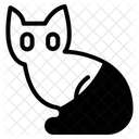Schwarze Katze Icon