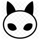Schwarze Katze Icon