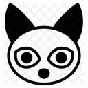 Schwarze Katze Icon
