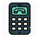 Schwarzes Telefon  Symbol