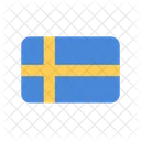 Schweden Flagge Land Icon