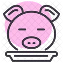 Schweinefleisch Kopf Essen Symbol