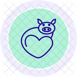 Schwein Liebe Tier  Symbol