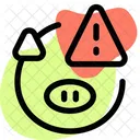 Schweinewarnung Schweinealarm Tieralarm Symbol