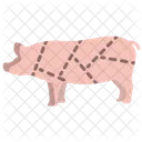 Schweinefleisch Kein Gemuse Fleisch Symbol