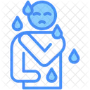 Schweiss Bewegung Hitze Symbol