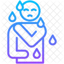 Schweiss Bewegung Hitze Symbol