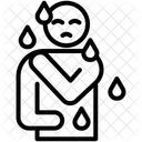 Schweiss Bewegung Hitze Symbol