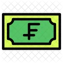 Schweizer Franken Banknote Land Symbol