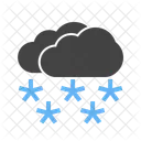 Starker Schneefall Schneeflocke Symbol