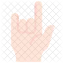 Schwermetall Metall Finger Symbol