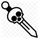 Schwert Schadel Symbol