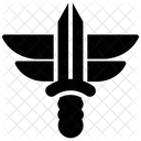 Schwertkampf Kampfspiel Antikes Spiel Symbol