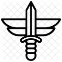 Schwertkampf Kampfspiel Antikes Spiel Symbol