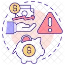Schwierigkeit Erhohen Finanzieren Symbol