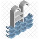 Schwimmbad Schwimmen Pool Stufen Symbol