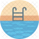 Schwimmbad Schwimmen Pool Stufen Symbol