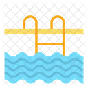 Pool Schwimmbecken Schwimmbeckenleiter Symbol