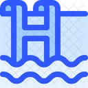 Hotel Service Schwimmbad Symbol