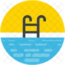 Schwimmen Pool Schritte Symbol