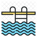 Pool Schwimmbecken Schwimmbeckenleiter Symbol
