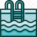 Pool Sommerzeit Schwimmbad Symbol