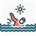 Schwimmen Schwimmend Schwimmer Symbol