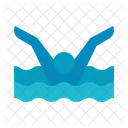 Ruckenschwimmen Triathlon Schwimmen Schwimmbader Symbol