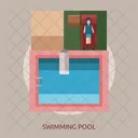 Schwimmen Pool Entspannen Symbol