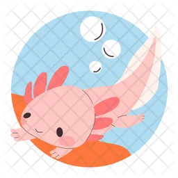 Schwimmender Axolotl  Symbol