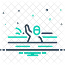 Schwimmer Schwimmen Schwimmen Symbol