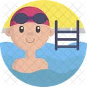 Sport Schwimmen Wettkampf Symbol