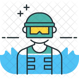 Schwimmspieler  Symbol