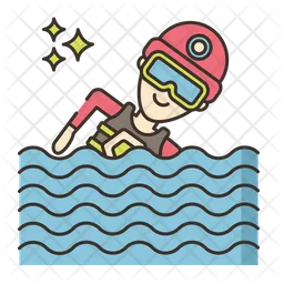 Schwimmspieler  Symbol