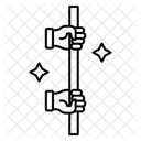 Staffelstab schwimmen  Symbol
