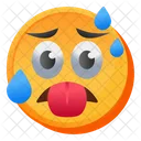 Schwitzendes Emoji  Symbol