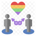 Homosexuell Paar Liebhaber Symbol