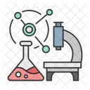 Science Research Microscope Icon