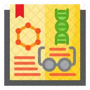 Science Book Research Book Dna Research Icon