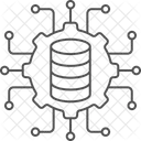 Science Des Donnees Icone Thinline Icône