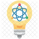 Atom Bulb Molecular Physics Icon