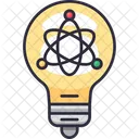 Science Idea Atom Bulb Molecular Icon